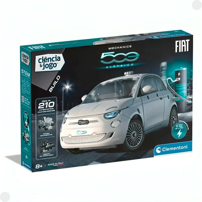FIAT 500 e プルバックカー8セット Brinquedo Modelo Carro Fiat 500 Elétrico F01477 - Fun - Mini